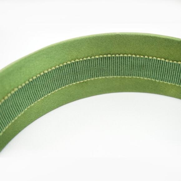 Prada Green Silk Padded Hair Headband - Picture 8 of 9